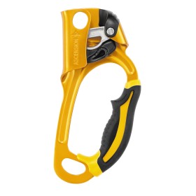 Petzl Ascension Puño bloqueador Zurdo Negro, Amarillo