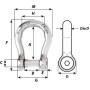 Wichard Self-locking allen head pin bow shackle Ø10mm