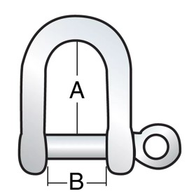 Harken "D" Shackle 8mm