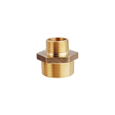Cr brass reducing male nipple 1" 1/2x1"
