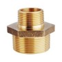 Cr brass reducing male nipple 1" 1/2x1"