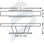Roca 99 Mooring Cleat 316 Stainless Steel