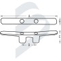 French type cleat Anodized Aluminium