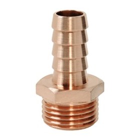 M. bronze hose connection 1/4" x 8