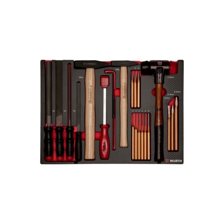Wurth Striking tool and file set 8.4.1, 24 peaces