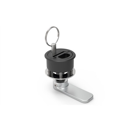 Cerradura de manija con cerradura Ø50mm Negra