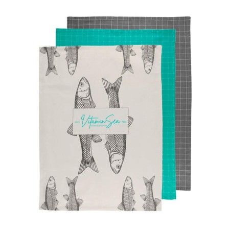 Turquesa con imagen peces vitamin sea "Cooking on board"