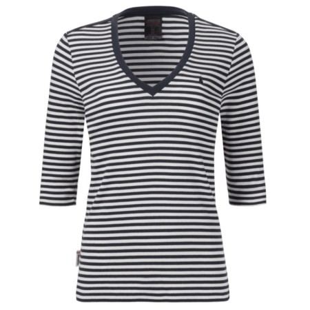 Musto Camiseta M Classic V-Neck Stripe azul marino/raya blanca 14