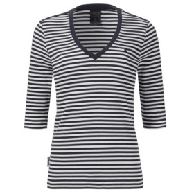 Musto Camiseta M Classic V-Neck Stripe azul marino/raya blanca 12