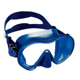 Cressi Máscara de buceo F-dual azul metal