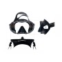 Cressi Máscara de buceo F-dual Negro UltraVision rojo-azul