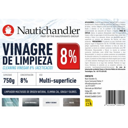 Cleaning vinegar 8% 750ml