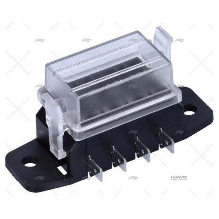 Caja Porta Fusibles (4 Fusibles)