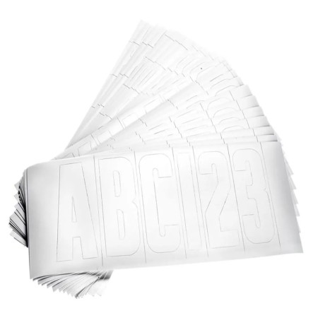 Letters & Figures Kit 148Pcs White