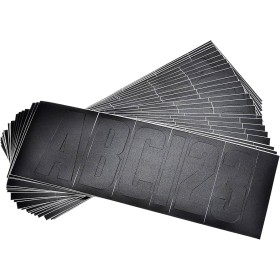 Letters & Figures Kit 148Pcs Black