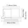 BCM Ceiling lamp 8-32VDC 1,5W 3000k (warm white)