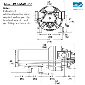 Jabsco Bomba de presión de agua dulce 24V-40 PSI