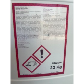 Clean Food 400 Agua oxigenada de uso alimentario 22kg