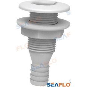 White plastic thru hull scupper 5/8"