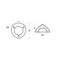 Tecnoseal Max Prop ánodo de zinc para hélice Ø70 mm