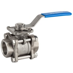 3-Piece Stainless Steel Ball Valve, 1/2"