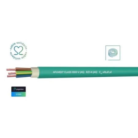 Halogen-free green cable, 5x2.5 (per meter)