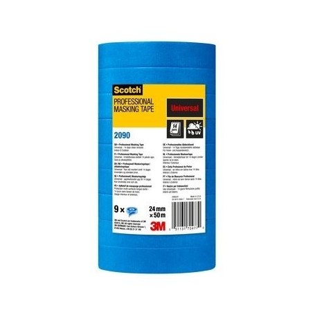 3M 2090 Cintas De Enmascarar Multisuperficie De 24 mm × 50M