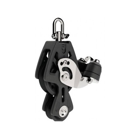 Lewmar Polea Simple Synchro C/Mordaza Violin Negro 50Mm
