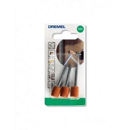 Dremel 932 aluminum oxide grinding stone 9,5mm (blister) 3 u