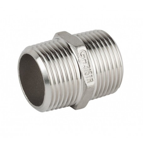SS Hex Nipple 2-1/2" Genebre