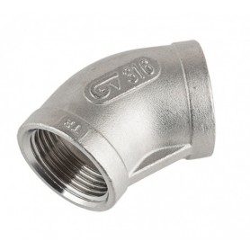 SS F-F 45° Elbow 1" Genebre