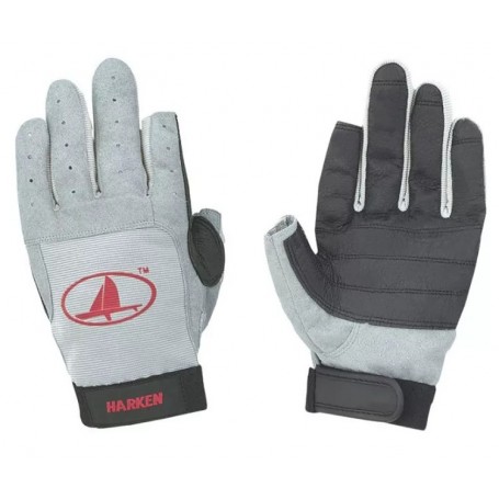 Harken gloves full finger sailing glove gray L
