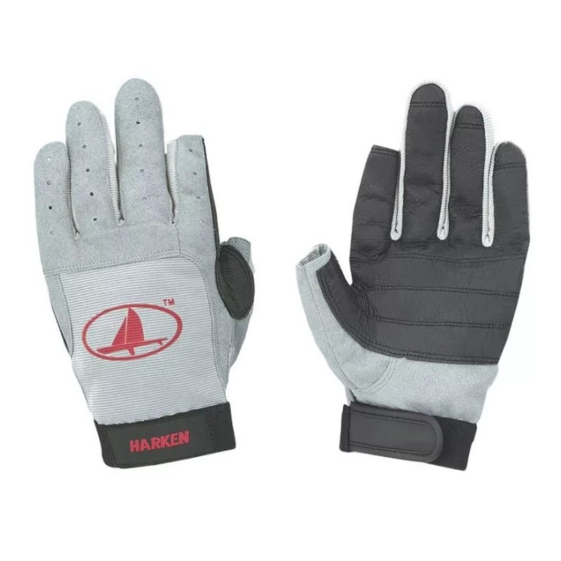 Harken gloves full finger sailing glove gray S