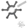 Johnson pump impeller f35 w/joints 9x39x19 6p t1 neoprene
