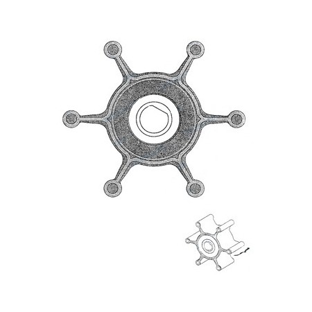 Johnson pump impeller neoprene f4 w/joint 12x50x22 6p t1