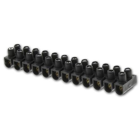 Legrand Regleta Nylbloc, Negra,  6Mm