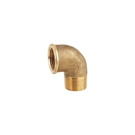 Cr brass 90° m.f. elbow 1"