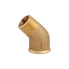 Codo Laton Cr M-H 45º 2"