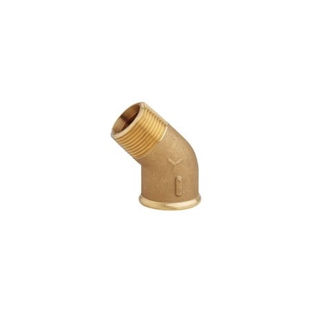 Cr brass 45° m.f. elbow 2"