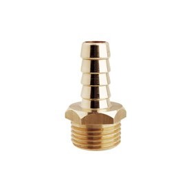 Cr brass m. hexagonal hose connection 1/4x8