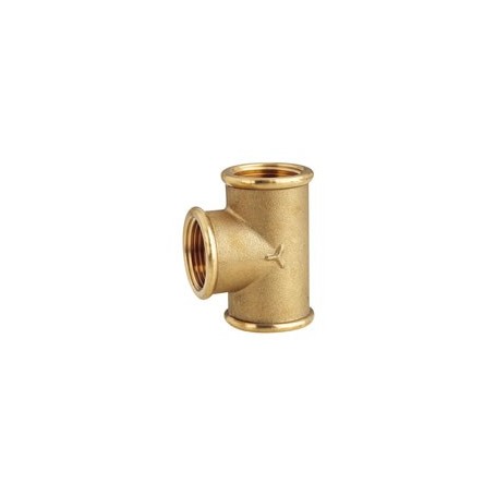 Cr brass f.f.f. tee 3/8