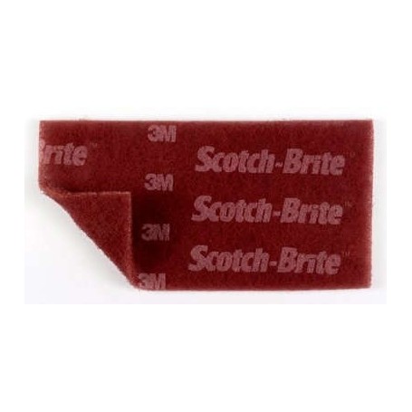 3M Scotch-Brite  Pliego Durable Flex,114mm x 228mm Rojo (xud)