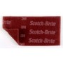 3M Scotch-Brite  Pliego Durable Flex,114mm x 228mm Rojo (xud)