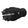 Wurth Male Plug 16a Ip44 Black Rubber
