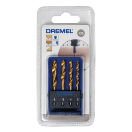 Dremel 636 Juego Brocas Madera 4