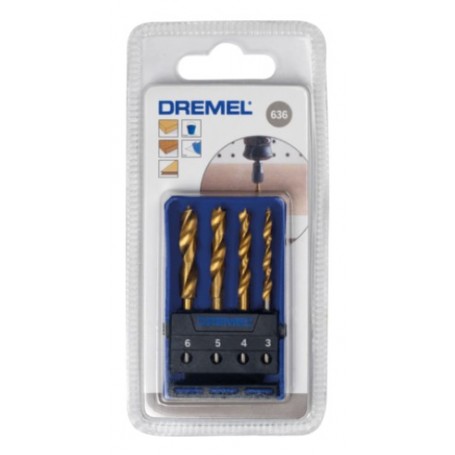 Dremel 636 wood drill bit set 4 unities