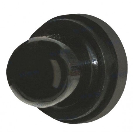 Push button reset only circuit breaker boot  black blue sea