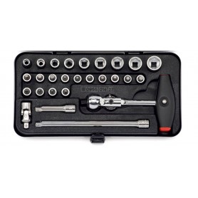 Wurth Juego Carraca Cabeza Esferica Articulada 1/4" 27Ud