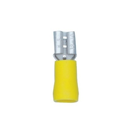 Wurth Insulated Terminal Female Yellow 6.4mm