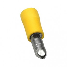 Wurth Insulated Terminal Round Male Yellow 0.5-1.5mm